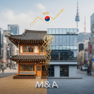 Illustration of 대한민국 외식 산업 M&A 동향: 시장 트렌드 및 향후 전망
