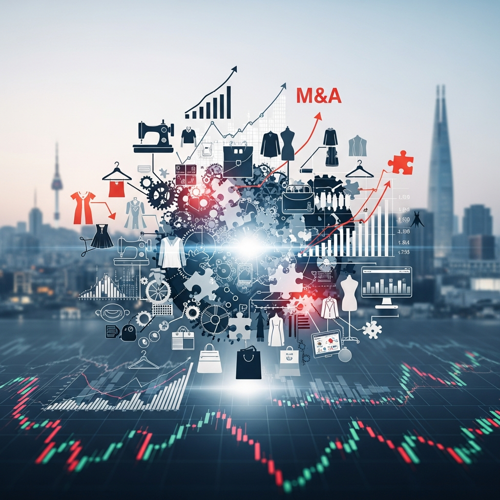Illustration of 대한민국 패션 산업 분석: M&A 관점에서 바라본 시장 트렌드와 전망