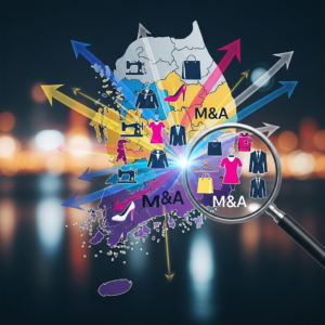 Illustration of 대한민국 패션 산업 분석: M&A 관점에서 바라본 시장 트렌드와 전망