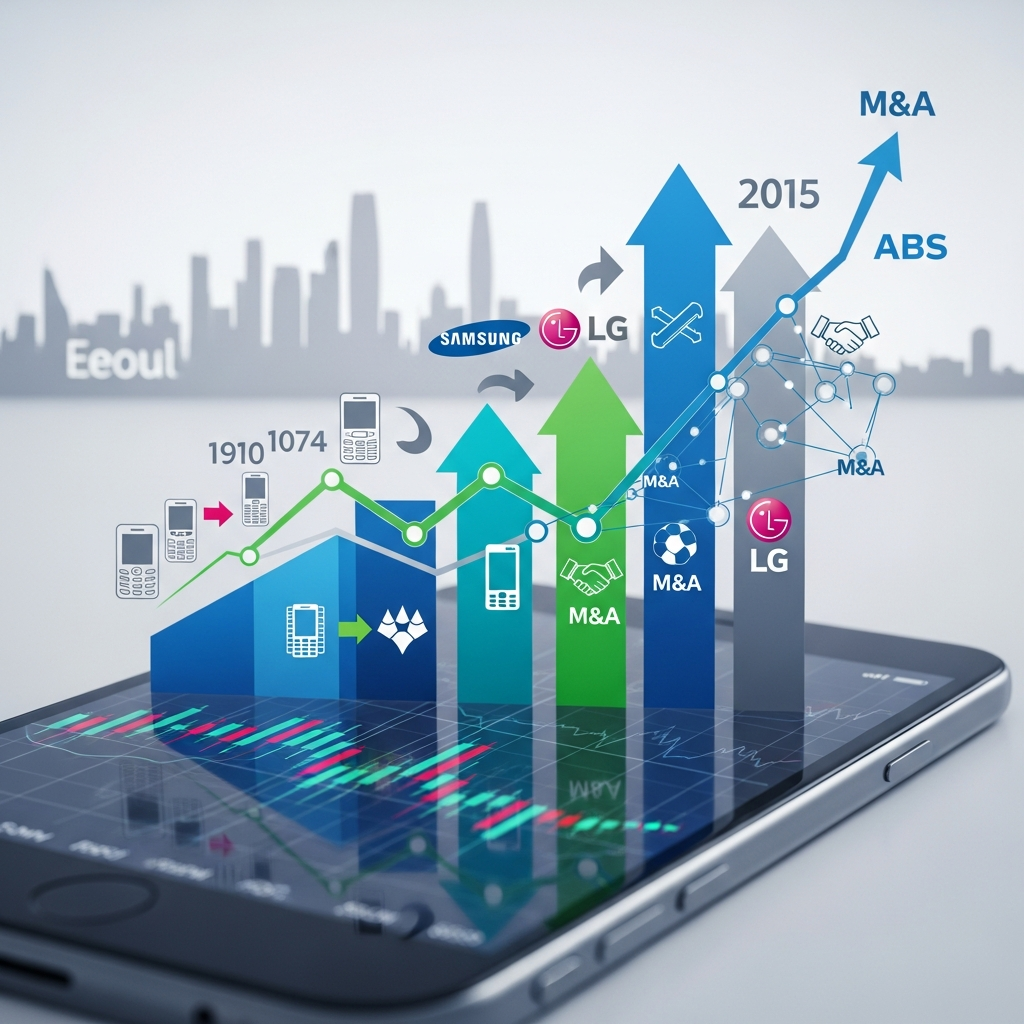 Illustration of M&A 관점에서 분석한 대한민국 휴대폰 산업의 변화와 미래 전망