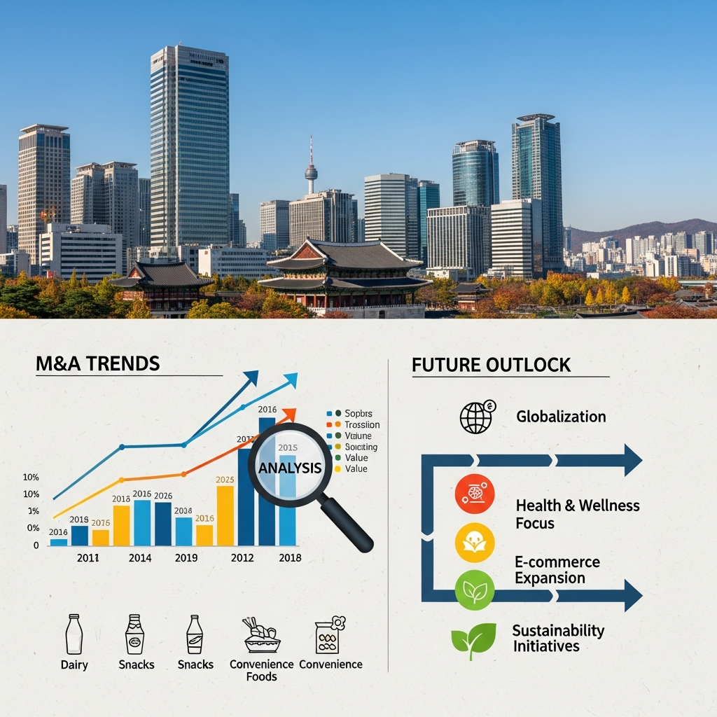Illustration of M&A 관점에서 분석한 대한민국 가공식품 산업 주요 동향 및 전망