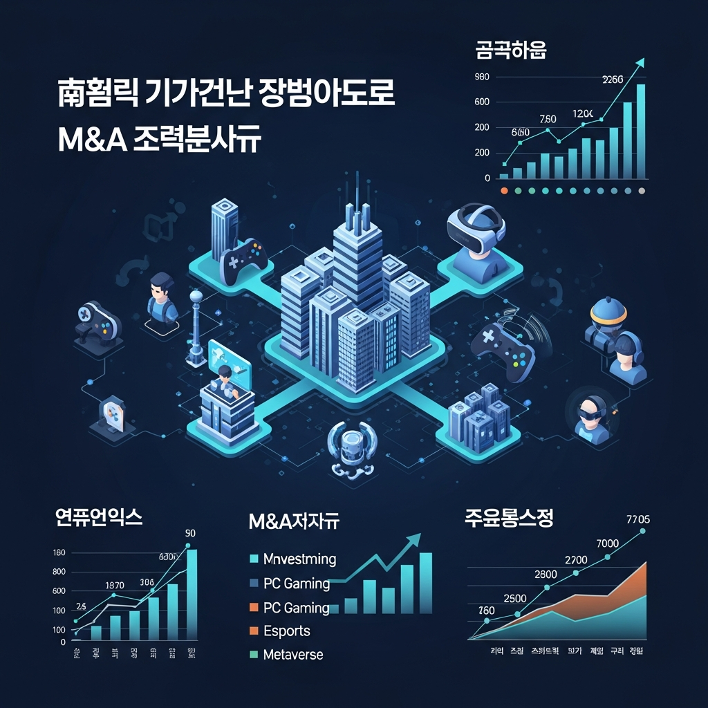 Illustration of M&A 관점에서 분석한 대한민국 게임 산업 트렌드와 미래 전망