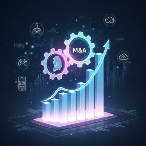 Illustration of M&A 관점에서 분석한 대한민국 게임 산업 트렌드와 미래 전망