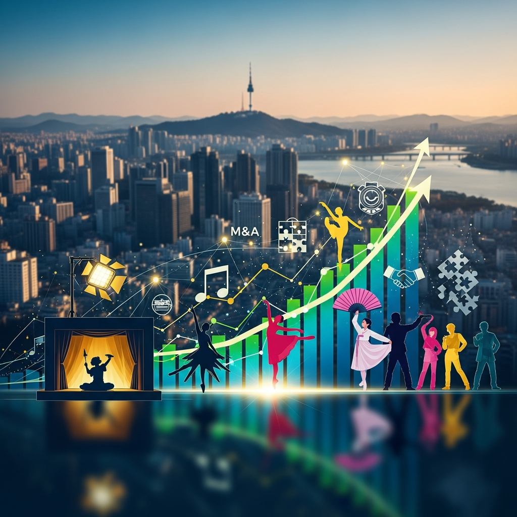 Illustration of M&A 관점에서 분석한 대한민국 공연 산업의 주요 트렌드와 성장 전망