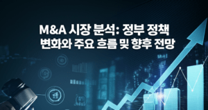 M&A 시장 분석: 정부 정책 변화와 주요 흐름 및 향후 전망 Charts analyzing specific data